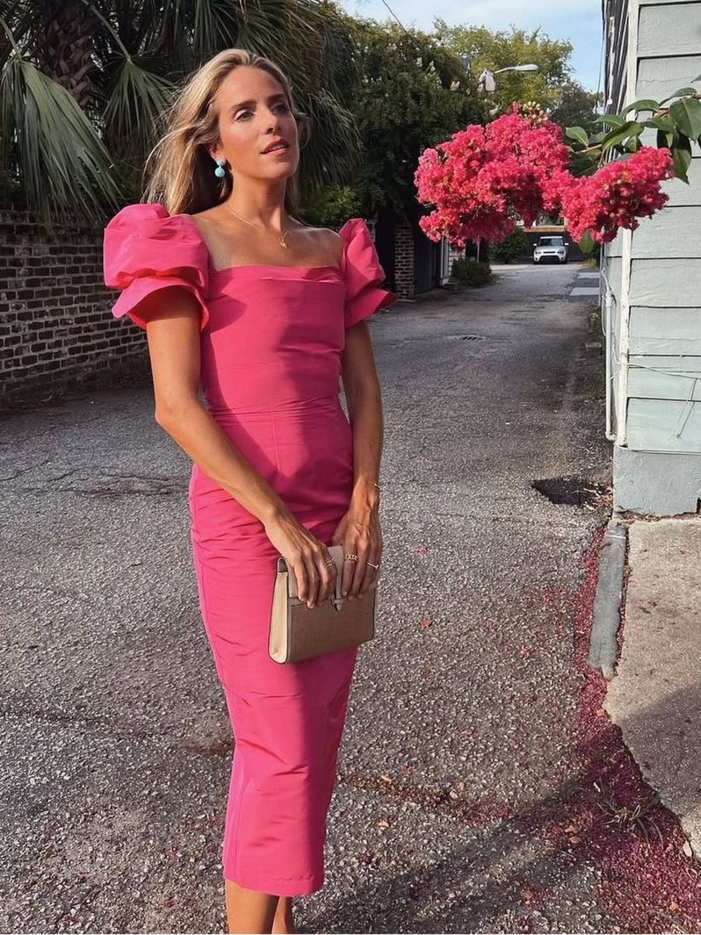 Damaris Bailey Rose Dress in Fuchsia - XS